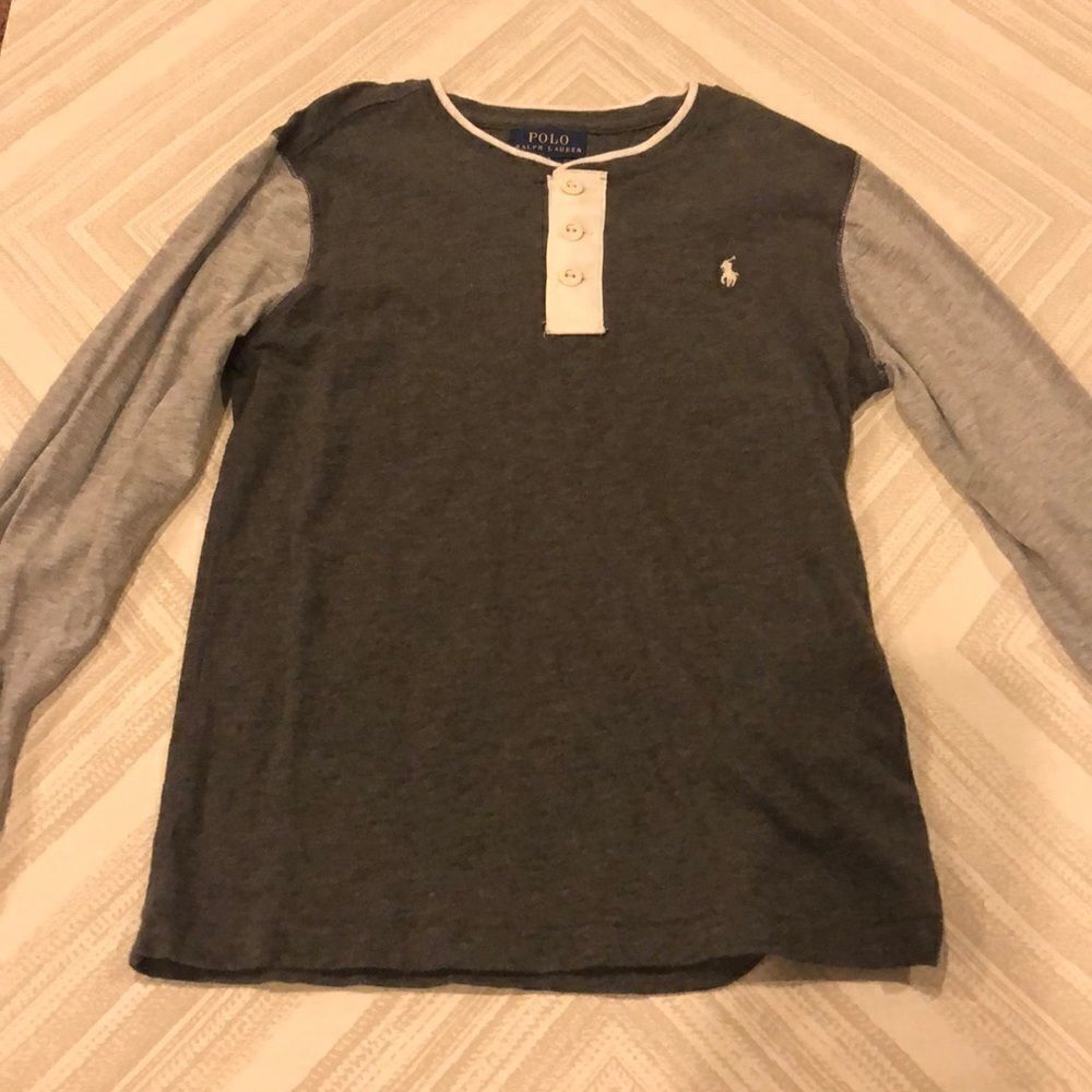 Polo Ralph Lauren Grey on Grey Long Sleeve T-Shirt